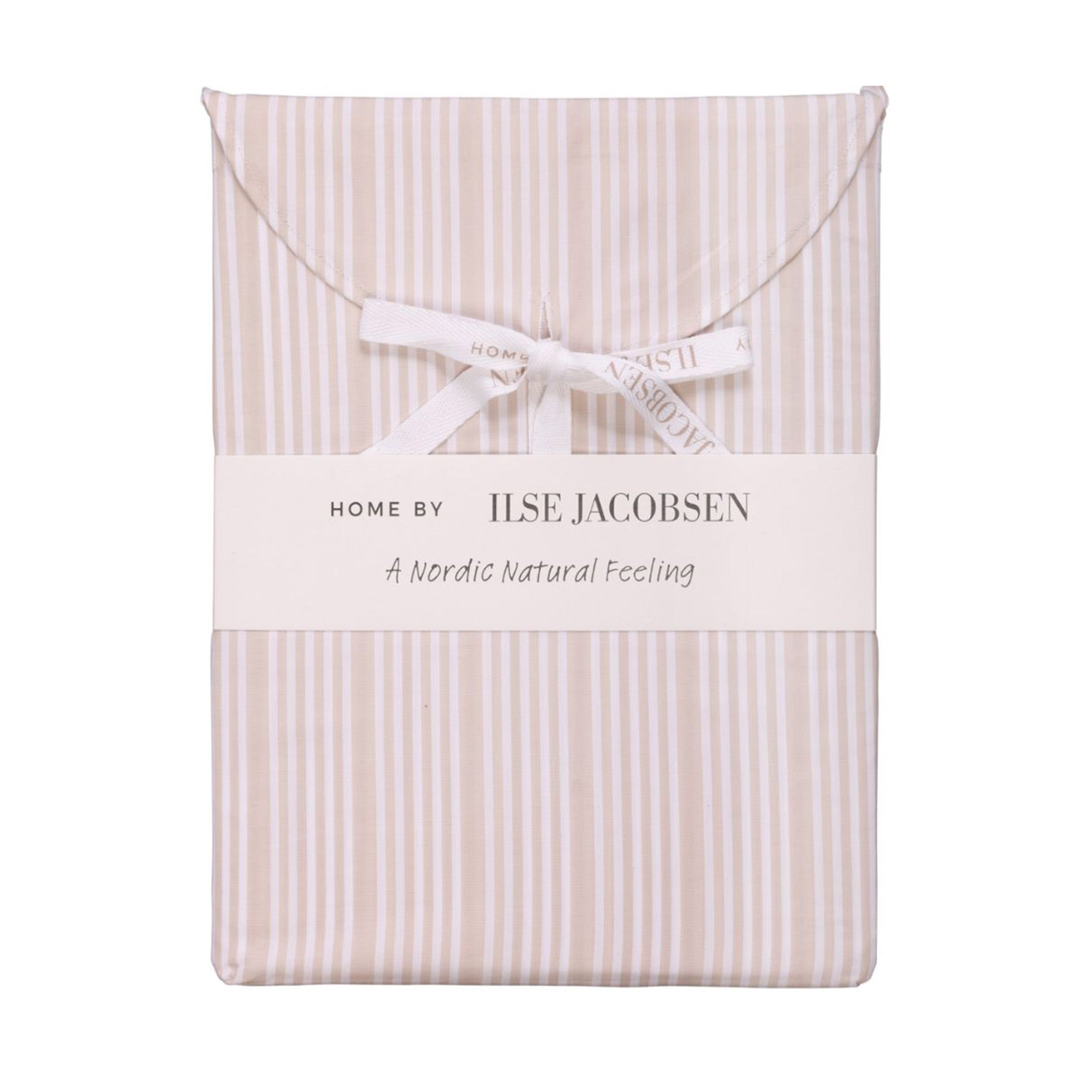 Sengetøj 140x220 cm sand/beige striber